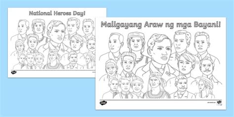 national heroes day drawing easy
